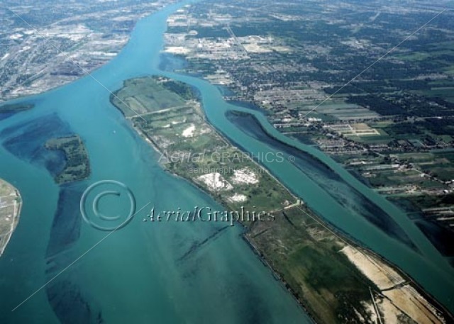 Detroit River/Grassy Island in Wayne County, Michigan